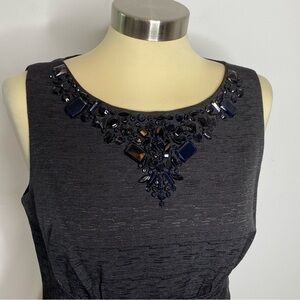 MICHAEL Michael Kors Black Embellished Neckline Dress